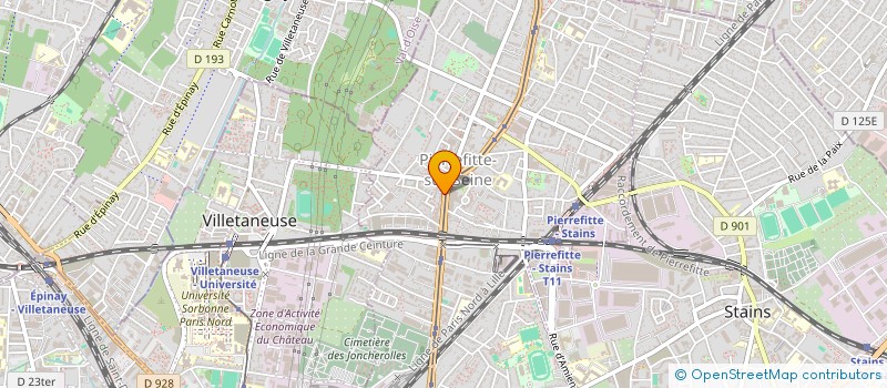 localisation de l'entreprise IFC-INSTALLATION FIBRE ET CABLE à PIERREFITTE-SUR-SEINE