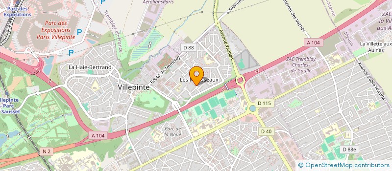localisation de l'entreprise IFC ISOLATION à VILLEPINTE