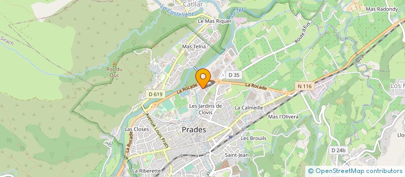 localisation de l'entreprise IFD à PRADES