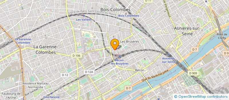 localisation de l'entreprise IFEA BOIS-COLOMBES  ASNIERES-SUR-SEINE