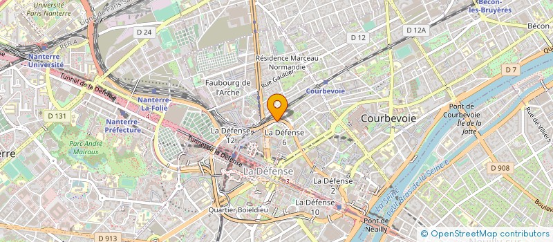 localisation de l'entreprise IFERP à COURBEVOIE