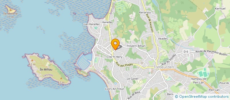 localisation de l'entreprise IFESO GROUPE à TREBEURDEN