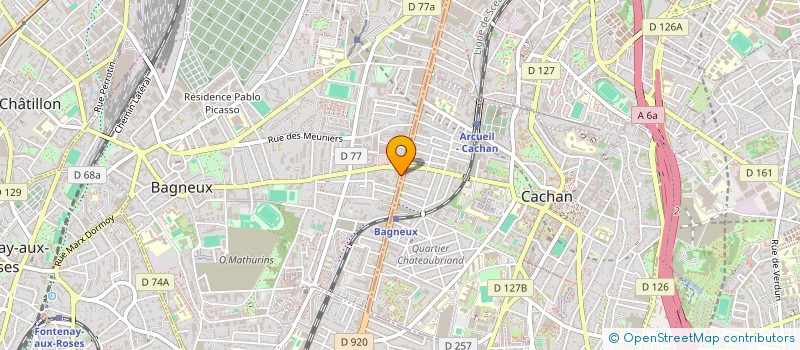 localisation de l'entreprise IFFA-BAT à BAGNEUX