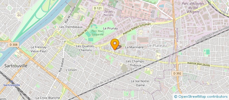 localisation de l'entreprise IFG FORMATION à SARTROUVILLE