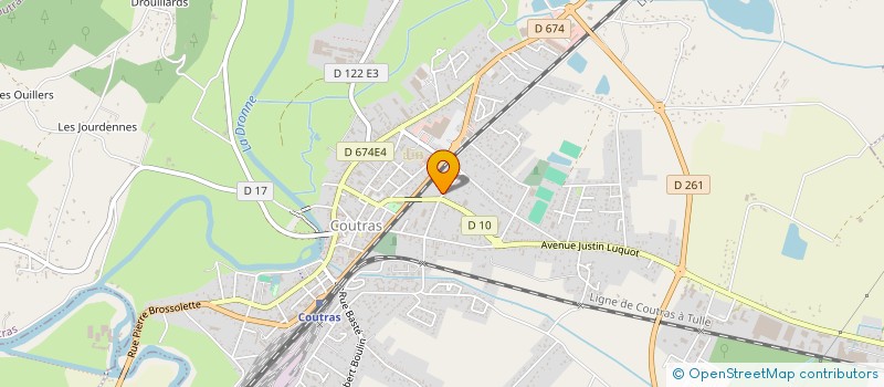 localisation de l'entreprise IFHCE  COUTRAS