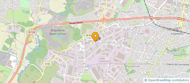 localisation de l'entreprise IFI PEINTURE à COLOMIERS