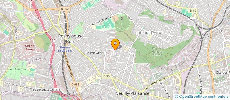 localisation de l'entreprise IFLY TAXI à ROSNY-SOUS-BOIS