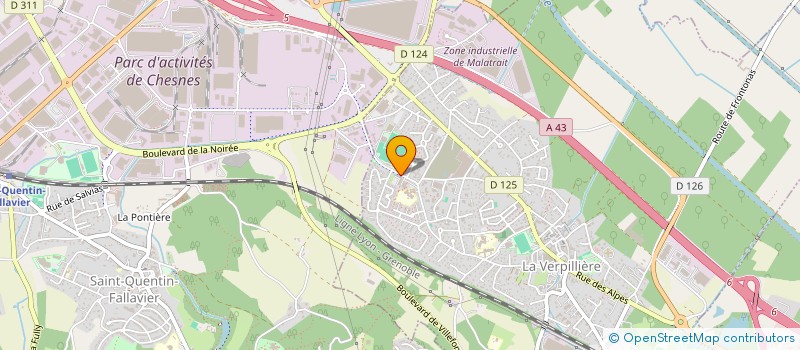 localisation de l'entreprise IFMH INSTITUT FRANCAIS DE LA MAINTENANCE HOSPITALIERE  LA VERPILLIERE