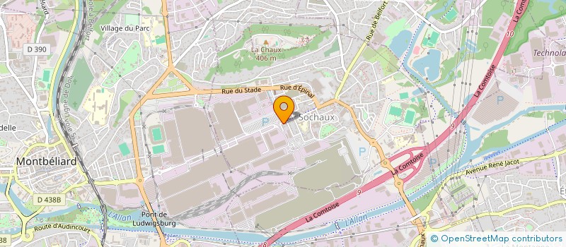 localisation de l'entreprise IFN2R  SOCHAUX