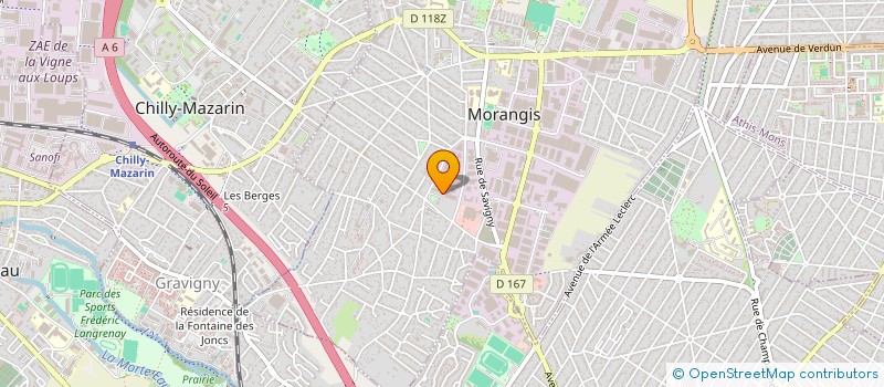 localisation de l'entreprise IFO SERVICES à MORANGIS