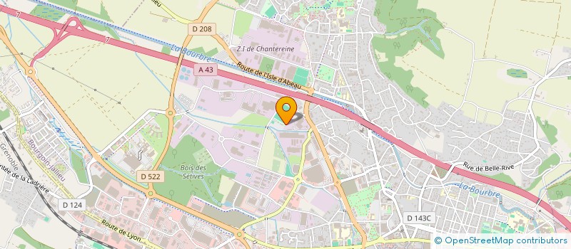 localisation de l'entreprise IFORA à BOURGOIN-JALLIEU