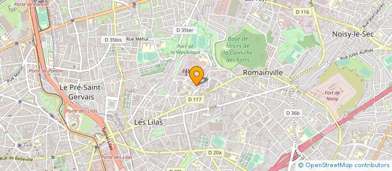 localisation de l'entreprise IFORMATIONS à LES LILAS