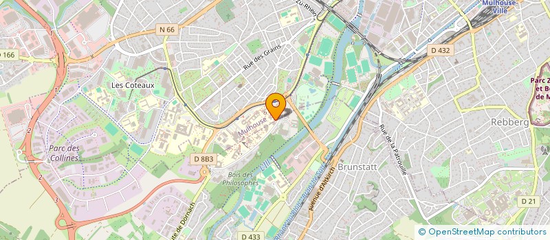 localisation de l'entreprise IFORMATIQUE APPLIQUEE AUX RESEAUX ET INTERNET POUR SERVICES ET SYSTEMES  MULHOUSE