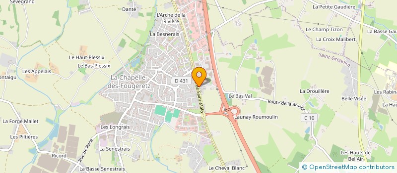 localisation de l'entreprise IFORME  SAINT-GREGOIRE