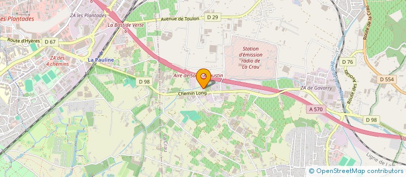 localisation de l'entreprise IFP  LA CRAU