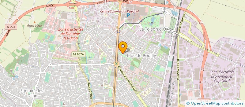 localisation de l'entreprise IFP'ALTERNANCE à DIJON