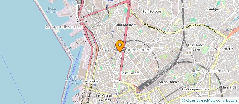 localisation de l'entreprise IFQIRNE IMMO à MARSEILLE