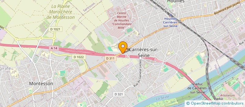 localisation de l'entreprise IFRANE  CARRIERES SUR SEINE