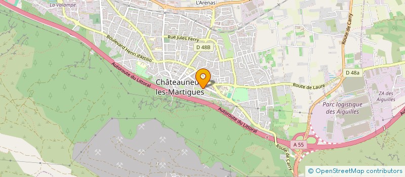 localisation de l'entreprise IFREC (INSTITUT FORMATION RECLASSEMENT ET CONSEILS)  CHATEAUNEUF-LES-MARTIGUES