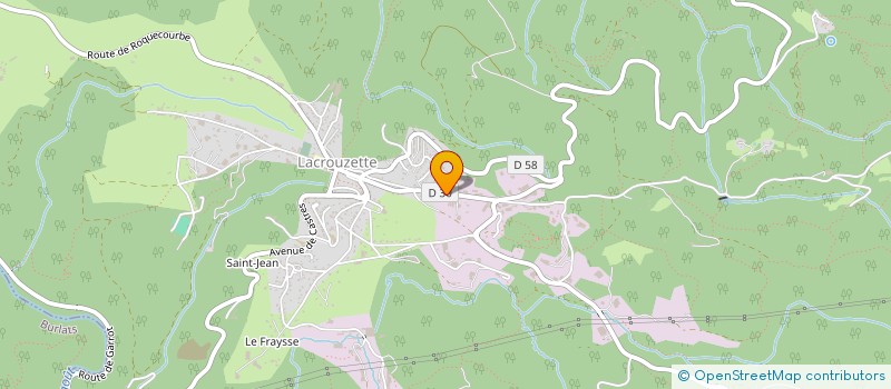 localisation de l'entreprise IFRES (INSTITUT DE FORMATION ROCHES EN SIDOBRE)  LACROUZETTE