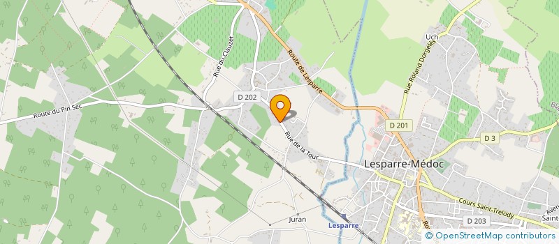 localisation de l'entreprise IFT ARTISANS BOULANGERS  GAILLAN-EN-MEDOC