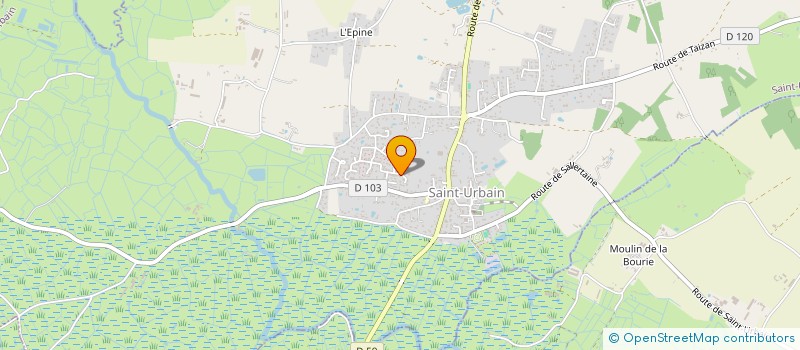 localisation de l'entreprise IFT TILLAC  SAINT-URBAIN