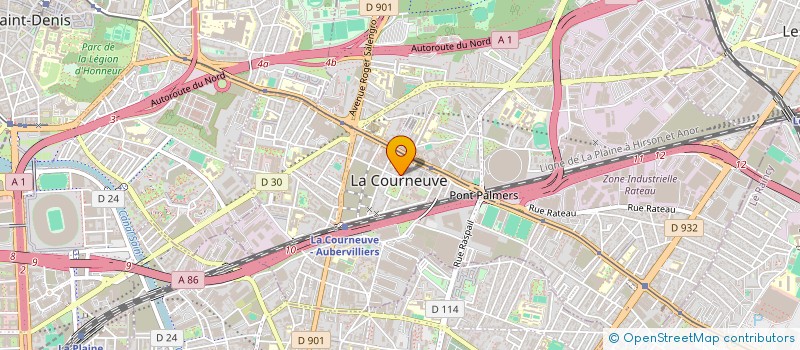 localisation de l'entreprise IFTI CHICKEN à LA COURNEUVE
