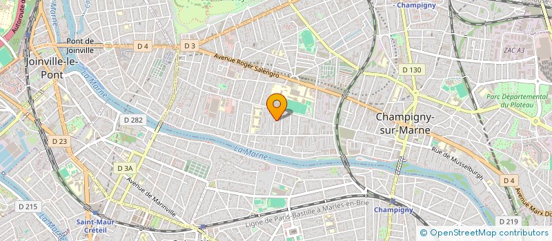 localisation de l'entreprise IFW CONSULTING à CHAMPIGNY-SUR-MARNE
