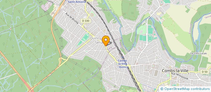 localisation de l'entreprise IG BTP  QUINCY-SOUS-SENART