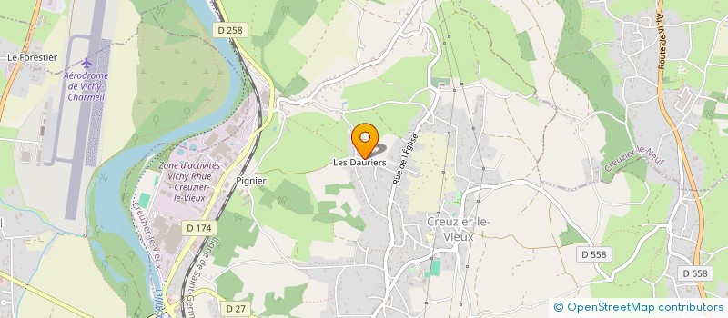 localisation de l'entreprise IG CLERMONT  CREUZIER-LE-VIEUX