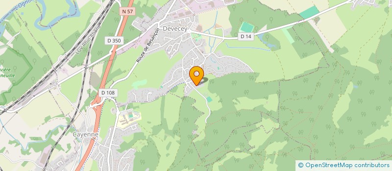 localisation de l'entreprise IG-CO INGENIERIE GEOTECHNIQUE CONSEILS  DEVECEY