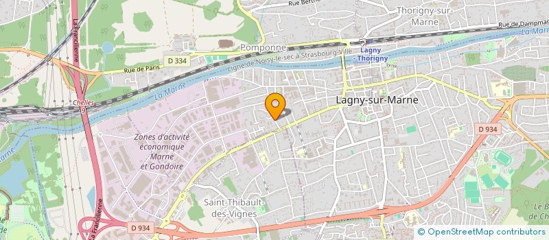 localisation de l'entreprise IG IMMOBILIER  LAGNY-SUR-MARNE