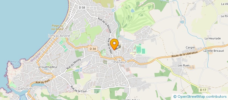 localisation de l'entreprise IG SCIENTIFIC MARKETING  PLENEUF-VAL-ANDRE