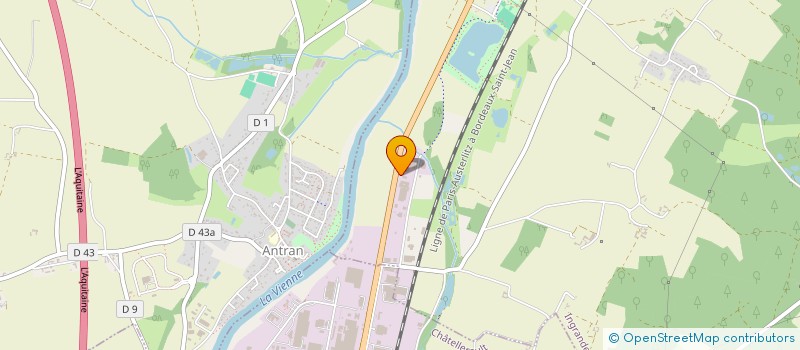 localisation de l'entreprise IG2B  INGRANDES