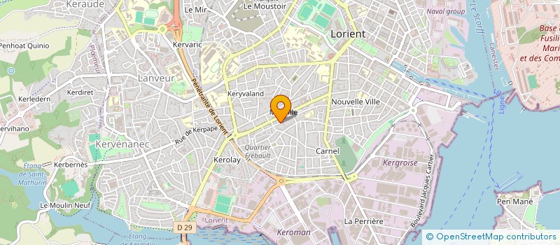 localisation de l'entreprise IGA OUEST SERVICES à LORIENT