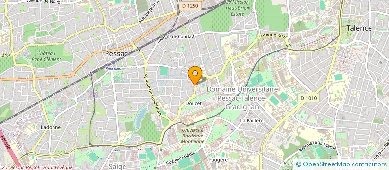 localisation de l'entreprise IGB à PESSAC