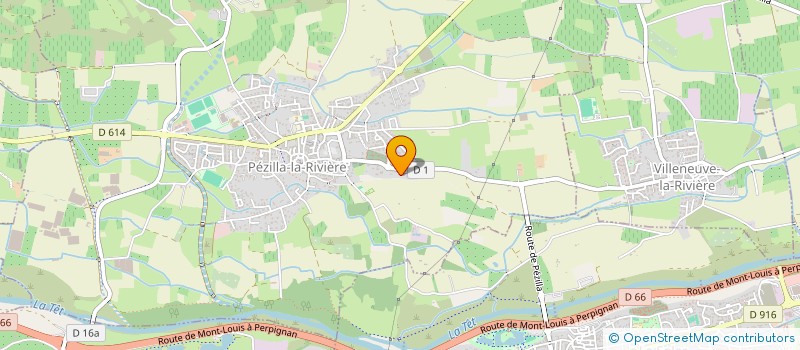 localisation de l'entreprise IGC COURTAGE  PEZILLA-LA-RIVIERE