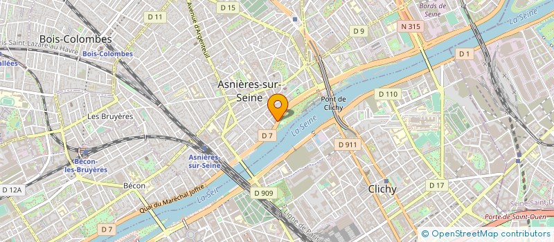 localisation de l'entreprise IGDA à ASNIERES-SUR-SEINE