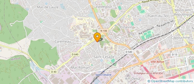 localisation de l'entreprise IGE  NIMES