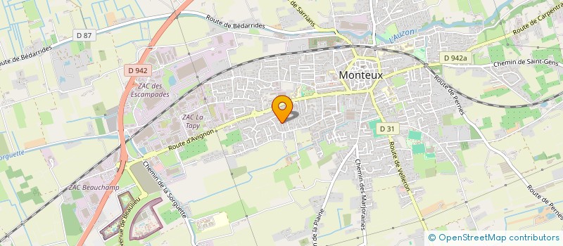 localisation de l'entreprise IGEDEP à MONTEUX