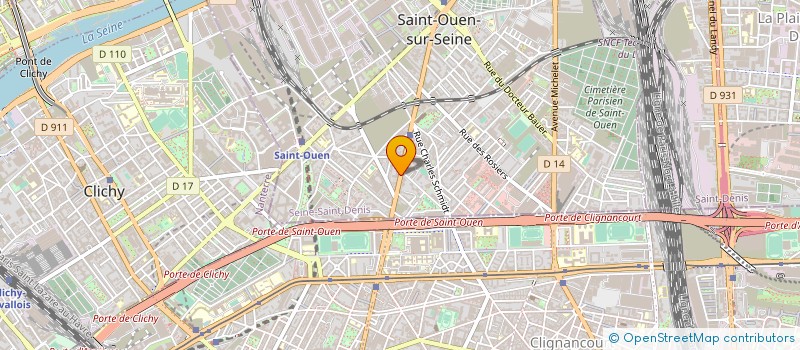 localisation de l'entreprise IGEPROM à SAINT-OUEN-SUR-SEINE