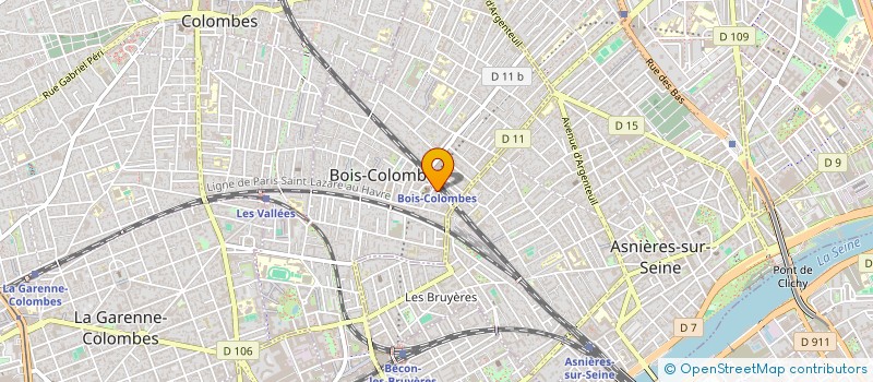localisation de l'entreprise IGESBAIL à BOIS-COLOMBES