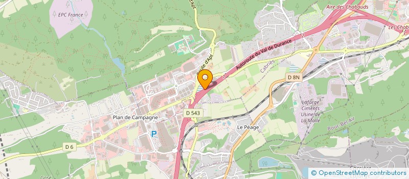localisation de l'entreprise IGET-CHIMIE à CABRIES