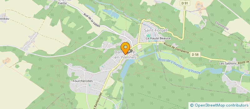 localisation de l'entreprise IGH ARCHITECTURE  DAMPIERRE-EN-YVELINES