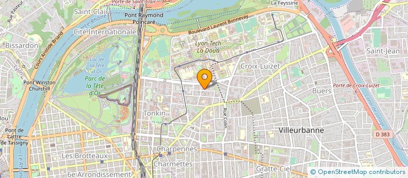 localisation de l'entreprise IGIREL CE SPORTSS à VILLEURBANNE