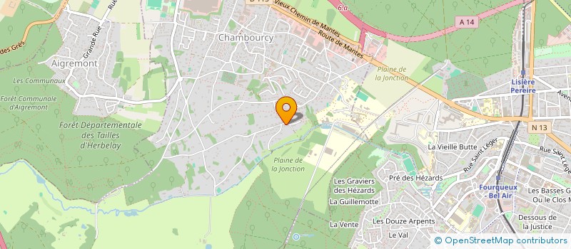 localisation de l'entreprise IGL FORMATION  CHAMBOURCY