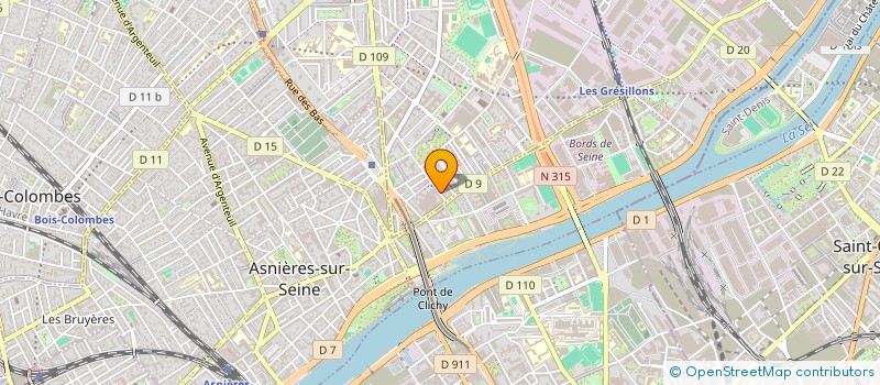 localisation de l'entreprise IGL LOG à GENNEVILLIERS