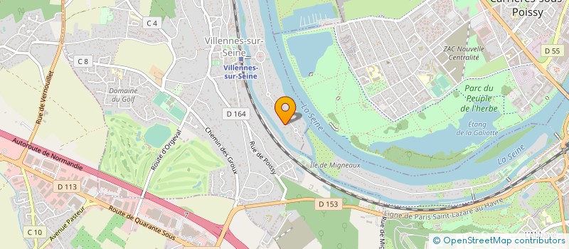 localisation de l'entreprise IGLOO à VILLENNES-SUR-SEINE