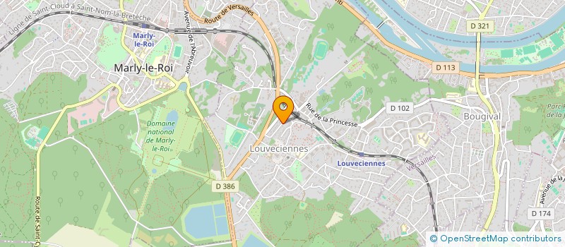 localisation de l'entreprise IGLOO  LOUVECIENNES