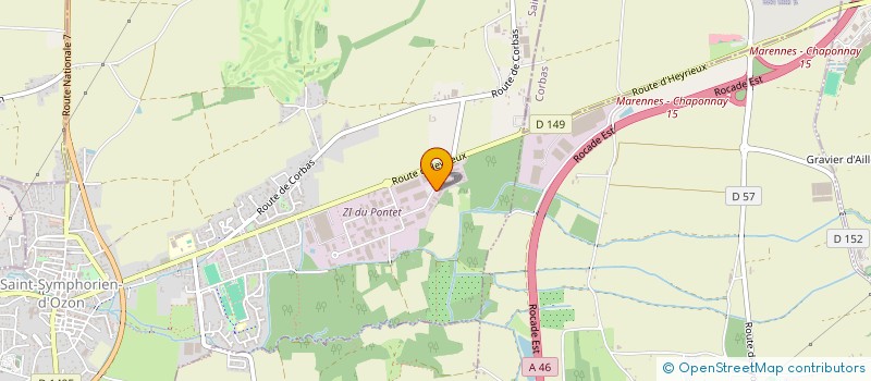 localisation de l'entreprise IGLOO DES SAVEURS  SAINT-SYMPHORIEN-D'OZON